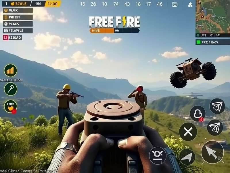 Free Fire Champ Master strategy guide showing map positions and tactics